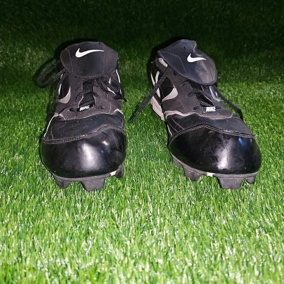 Nike Power Channel Cleats Baseball Softball Black White 318442-011 Men's Size 12 - Picture 2 of 9